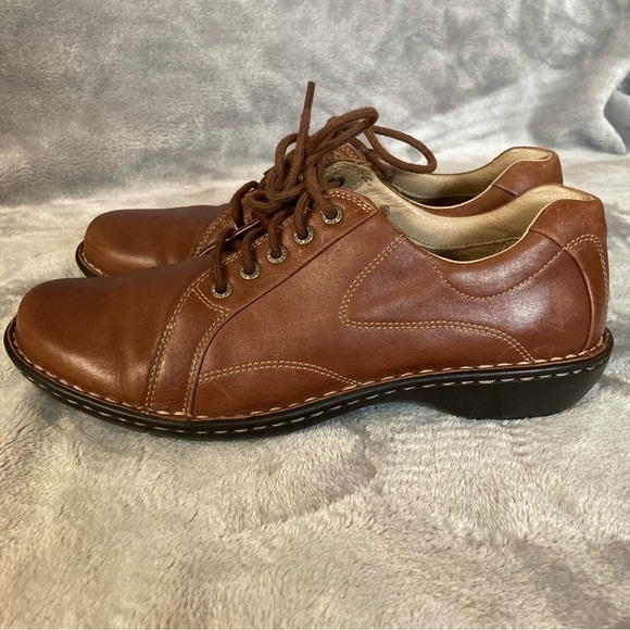 Red Wing Lace Up Oxford Style 4933 Leather Pecan Brown Shoes Size 9.5B - Picture 4 of 16